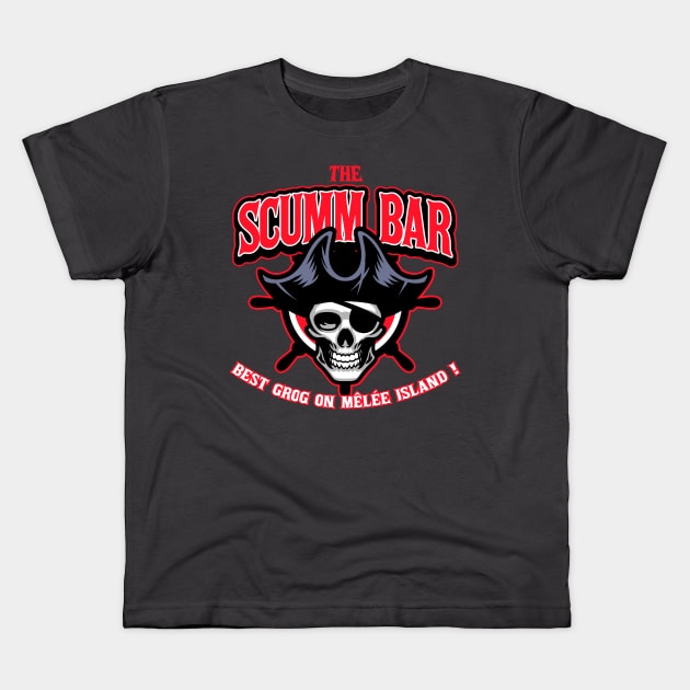 The Scumm Bar - Best Grog on Mêlée Island! Kids T-Shirt by Boulinosaure